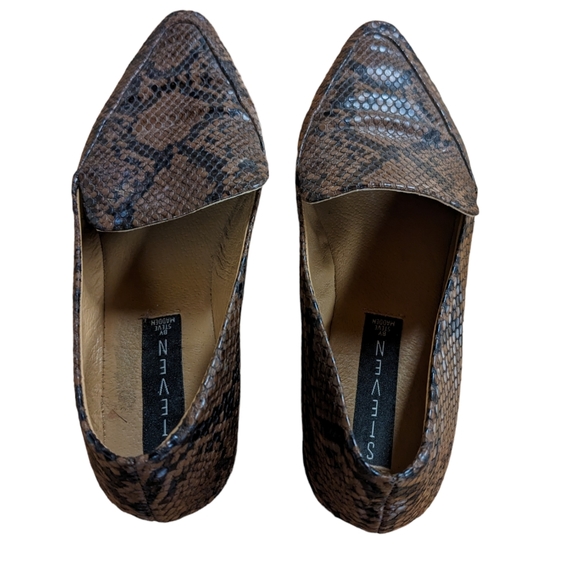 Steven By Steve Madden Haylie Snake Print Loafer 7.5 - Picture 7 of 10